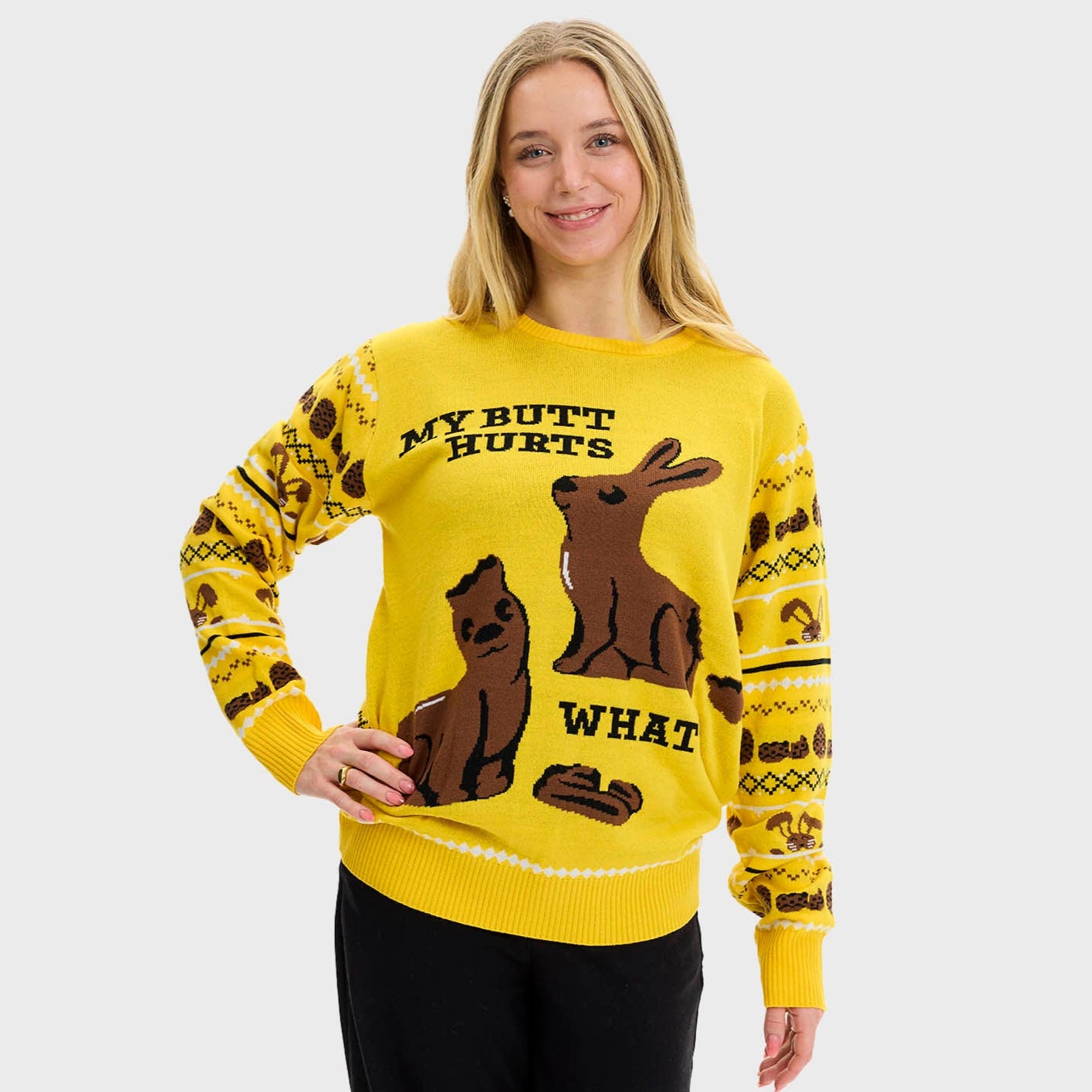 Påskekaninens påskesweater - Dame